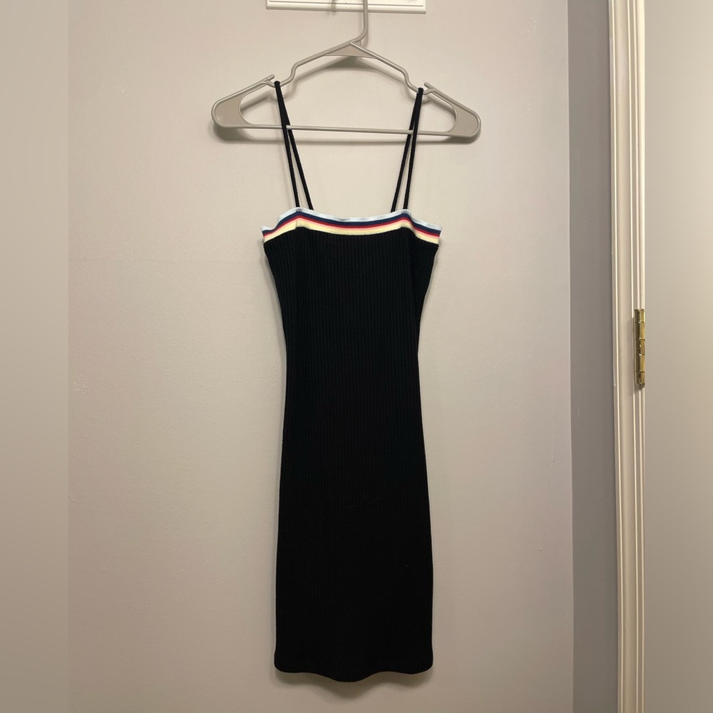 Black Knit Bodycon Dress